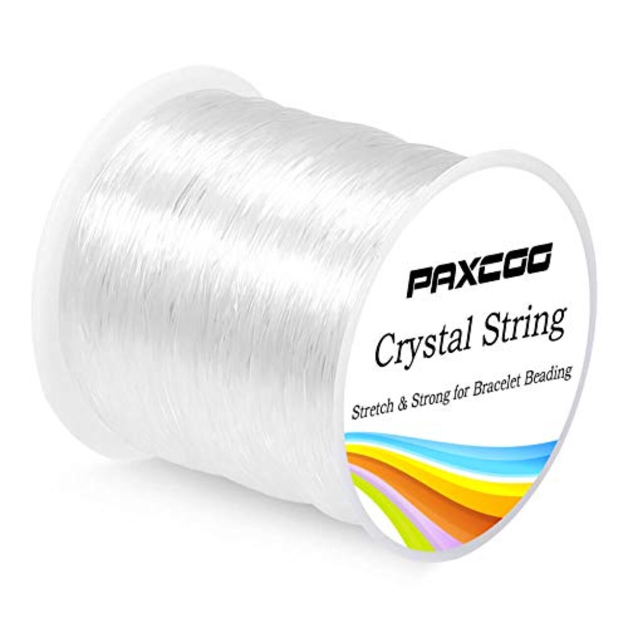 Paxcoo 0.8mm Elastic String, Stretchy Bracelet String Crystal